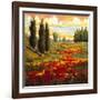 Tuscany in Bloom I-JM Steele-Framed Giclee Print