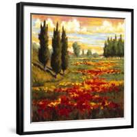 Tuscany in Bloom I-JM Steele-Framed Giclee Print