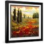 Tuscany in Bloom I-JM Steele-Framed Giclee Print