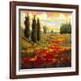 Tuscany in Bloom I-JM Steele-Framed Giclee Print