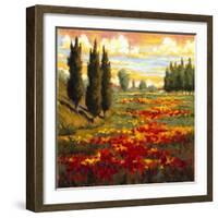 Tuscany in Bloom I-JM Steele-Framed Giclee Print