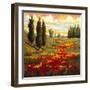 Tuscany in Bloom I-JM Steele-Framed Giclee Print