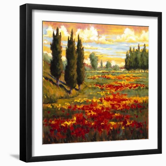 Tuscany in Bloom I-JM Steele-Framed Giclee Print