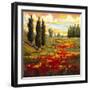 Tuscany in Bloom I-JM Steele-Framed Giclee Print