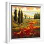 Tuscany in Bloom I-JM Steele-Framed Giclee Print