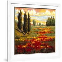 Tuscany in Bloom I-JM Steele-Framed Giclee Print