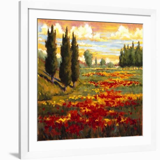 Tuscany in Bloom I-JM Steele-Framed Giclee Print