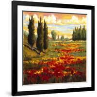 Tuscany in Bloom I-JM Steele-Framed Giclee Print