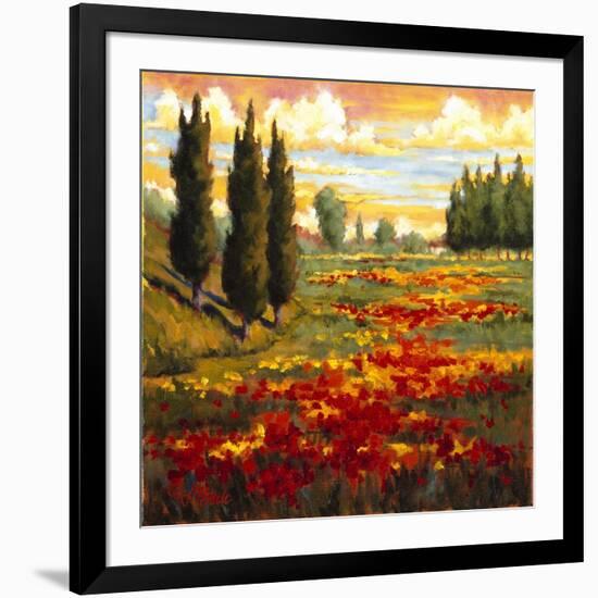 Tuscany in Bloom I-JM Steele-Framed Giclee Print