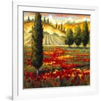 Tuscany in Bloom II-JM Steele-Framed Giclee Print