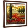 Tuscany in Bloom II-JM Steele-Framed Giclee Print