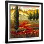 Tuscany in Bloom II-JM Steele-Framed Giclee Print