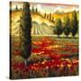 Tuscany in Bloom II-JM Steele-Stretched Canvas