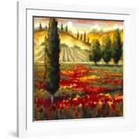 Tuscany in Bloom II-JM Steele-Framed Giclee Print