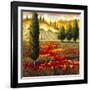 Tuscany in Bloom II-JM Steele-Framed Giclee Print