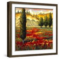 Tuscany in Bloom II-JM Steele-Framed Giclee Print