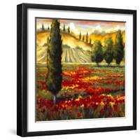 Tuscany in Bloom II-JM Steele-Framed Giclee Print