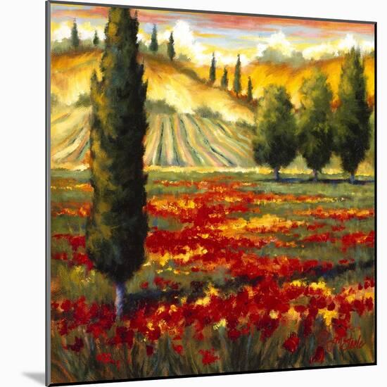 Tuscany in Bloom II-JM Steele-Mounted Giclee Print