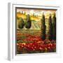 Tuscany in Bloom III-JM Steele-Framed Premium Giclee Print