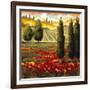 Tuscany in Bloom III-JM Steele-Framed Giclee Print