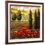 Tuscany in Bloom III-JM Steele-Framed Giclee Print