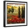 Tuscany in Bloom III-JM Steele-Framed Giclee Print