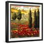 Tuscany in Bloom III-JM Steele-Framed Giclee Print