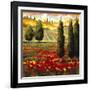 Tuscany in Bloom III-JM Steele-Framed Giclee Print