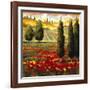 Tuscany in Bloom III-JM Steele-Framed Giclee Print