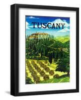 Tuscany Italy-Caroline Haliday-Framed Giclee Print