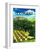 Tuscany Italy-Caroline Haliday-Framed Giclee Print