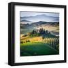 Tuscany Panorama Italy-null-Framed Art Print