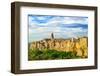 Tuscany, Pitigliano Medieval Village Panorama Landscape. Italy-stevanzz-Framed Photographic Print