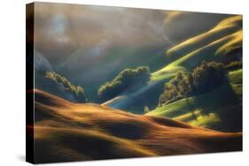 Tuscany Sunrise-Jarek Pawlak-Stretched Canvas