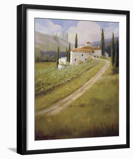 Tuscany Vineyard-Hawley-Framed Art Print