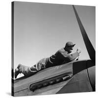 Tuskegee Airman, 1945-Toni Frissell-Stretched Canvas