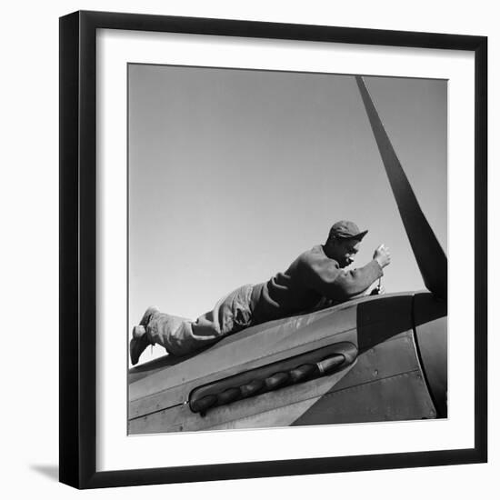 Tuskegee Airman, 1945-Toni Frissell-Framed Giclee Print