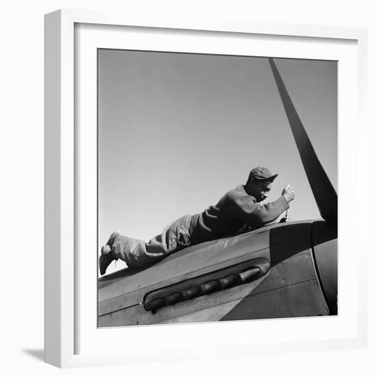 Tuskegee Airman, 1945-Toni Frissell-Framed Giclee Print