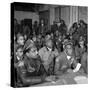 Tuskegee Airmen Attend a Briefing in Ramitelli, Italy, March 1945-null-Stretched Canvas