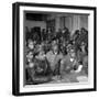 Tuskegee Airmen Attend a Briefing in Ramitelli, Italy, March 1945-null-Framed Photo