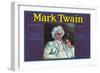 Tustin, California, Mark Twain Brand Citrus Label-Lantern Press-Framed Art Print