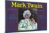 Tustin, California, Mark Twain Brand Citrus Label-Lantern Press-Mounted Art Print