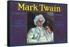 Tustin, California, Mark Twain Brand Citrus Label-Lantern Press-Framed Stretched Canvas