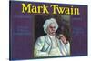 Tustin, California, Mark Twain Brand Citrus Label-Lantern Press-Stretched Canvas