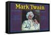 Tustin, California, Mark Twain Brand Citrus Label-Lantern Press-Framed Stretched Canvas
