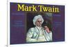 Tustin, California, Mark Twain Brand Citrus Label-Lantern Press-Framed Art Print