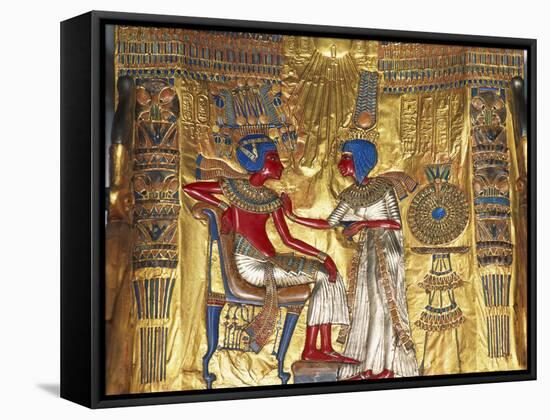 Tutankhamen a Ankhesenamen, Relief, C20 BC-null-Framed Stretched Canvas