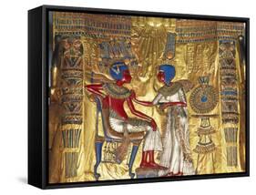 Tutankhamen a Ankhesenamen, Relief, C20 BC-null-Framed Stretched Canvas