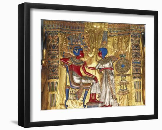 Tutankhamen a Ankhesenamen, Relief, C20 BC-null-Framed Photographic Print