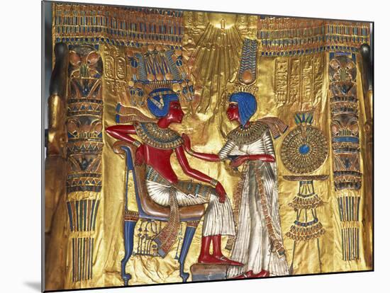 Tutankhamen a Ankhesenamen, Relief, C20 BC-null-Mounted Photographic Print